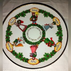Sears and Roebuck Vintage Christmas around the world plate 1st edition